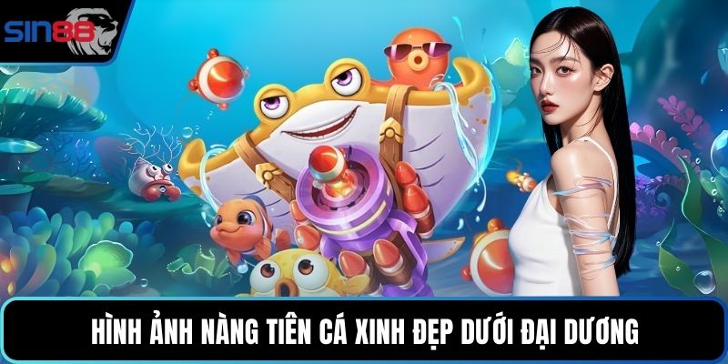 Hình ảnh nàng tiên cá xinh đẹp dưới đại dương